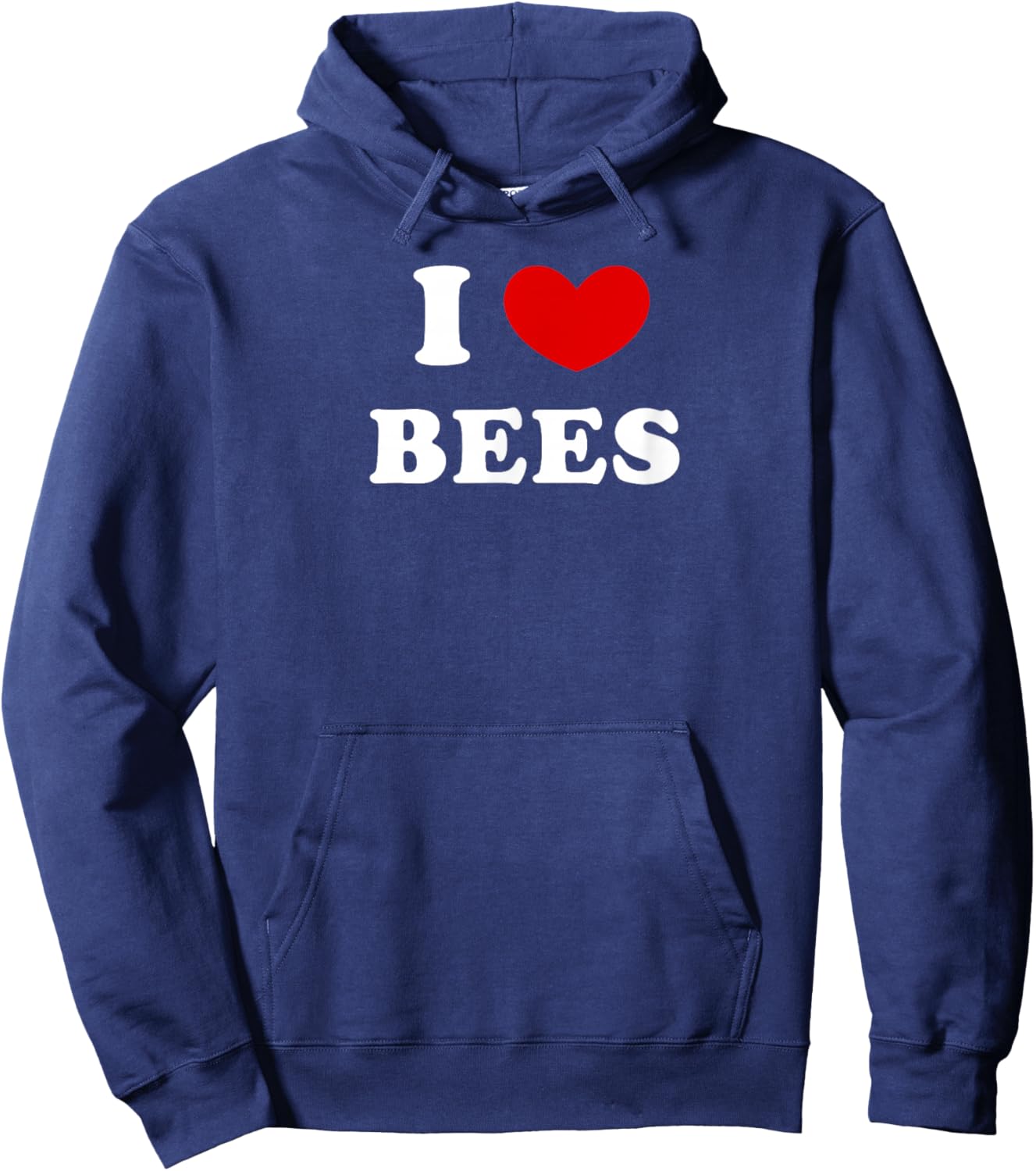 I Love Bees, I Heart Bees Hoodie - Hoodie | Navy