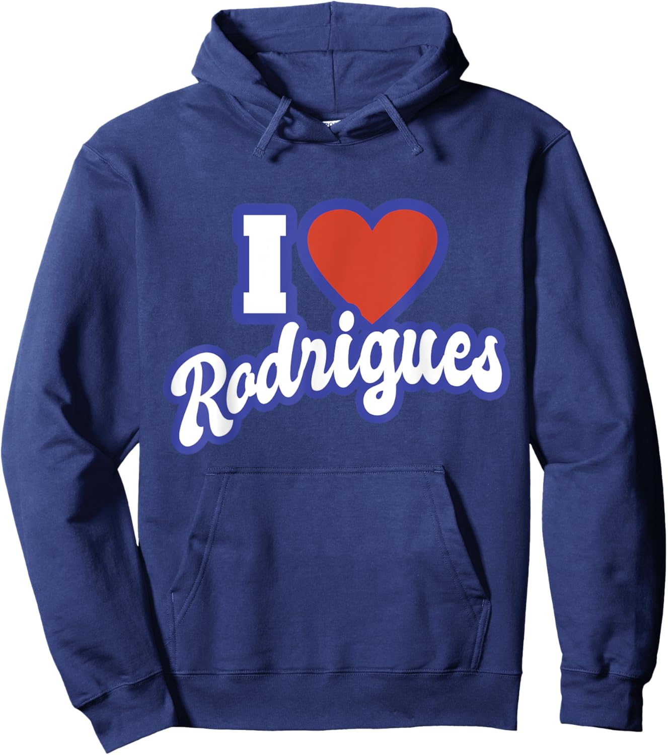 I Love Rodrigues Hoodie - Hoodie | Navy