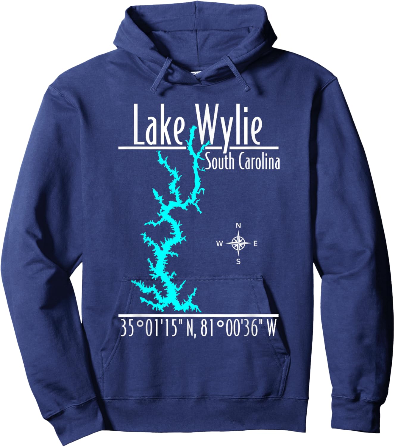 Lake Wylie - South Carolina Hoodie - Hoodie | Navy