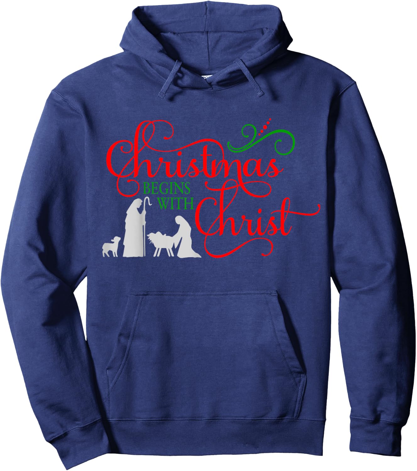 Christmas begins with Christ Hoodie - Hoodie | Navy
