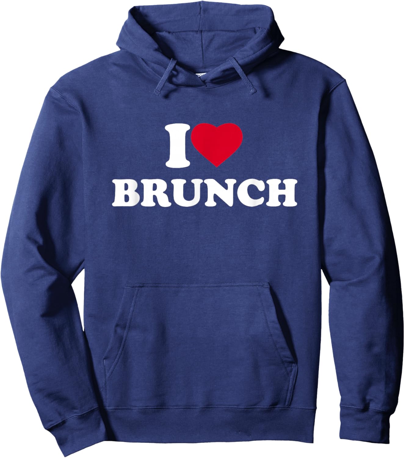I Love Brunch I Heart Brunch Lover Hoodie - Hoodie | Navy