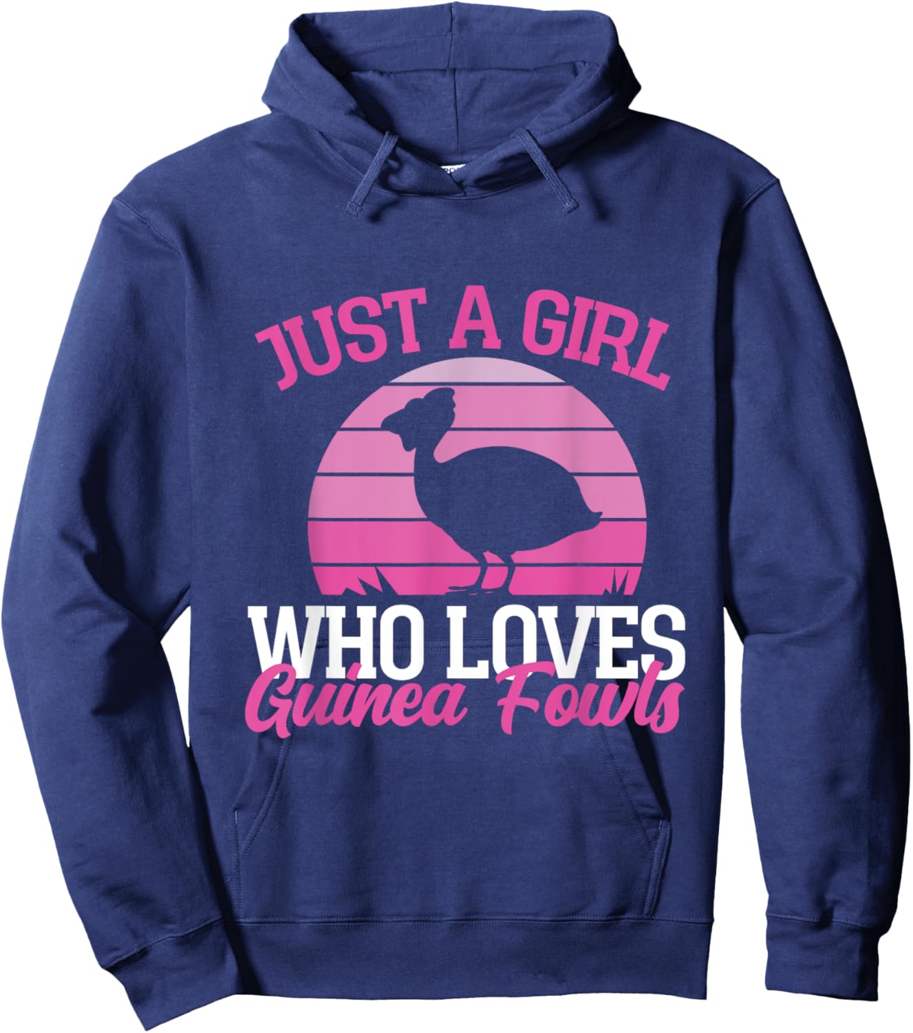 Just A Girl Who Loves Guinea Fowls Hoodie - Hoodie | Navy