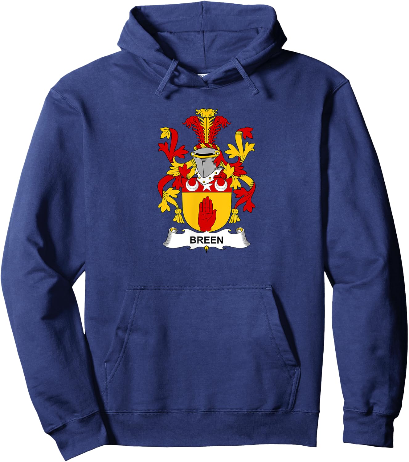 Breen Coat of Arms - Family Crest Shirt Hoodie - Hoodie | Navy