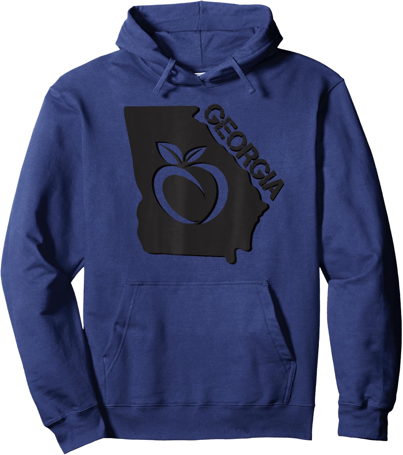 Georgia Ga Fan The Peach State Hoodie - Hoodie | Navy