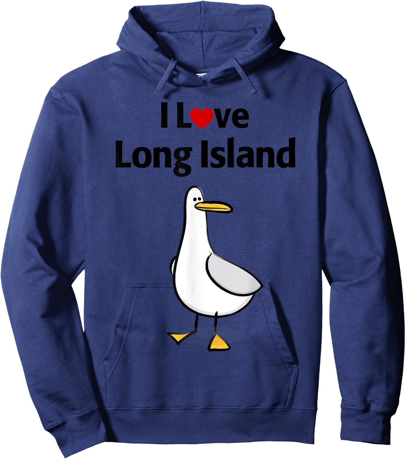 I Love Long Island Hoodie - Hoodie | Navy