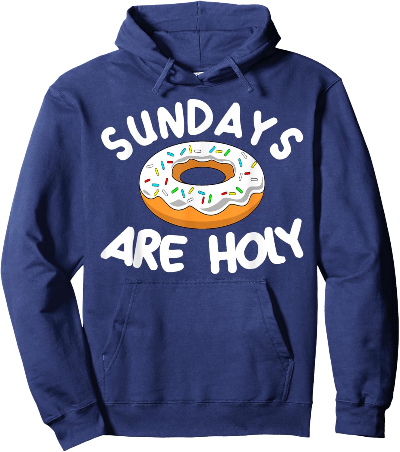 Sunday Are Holy Donut Lover Christian MM Hoodie - Hoodie | Navy