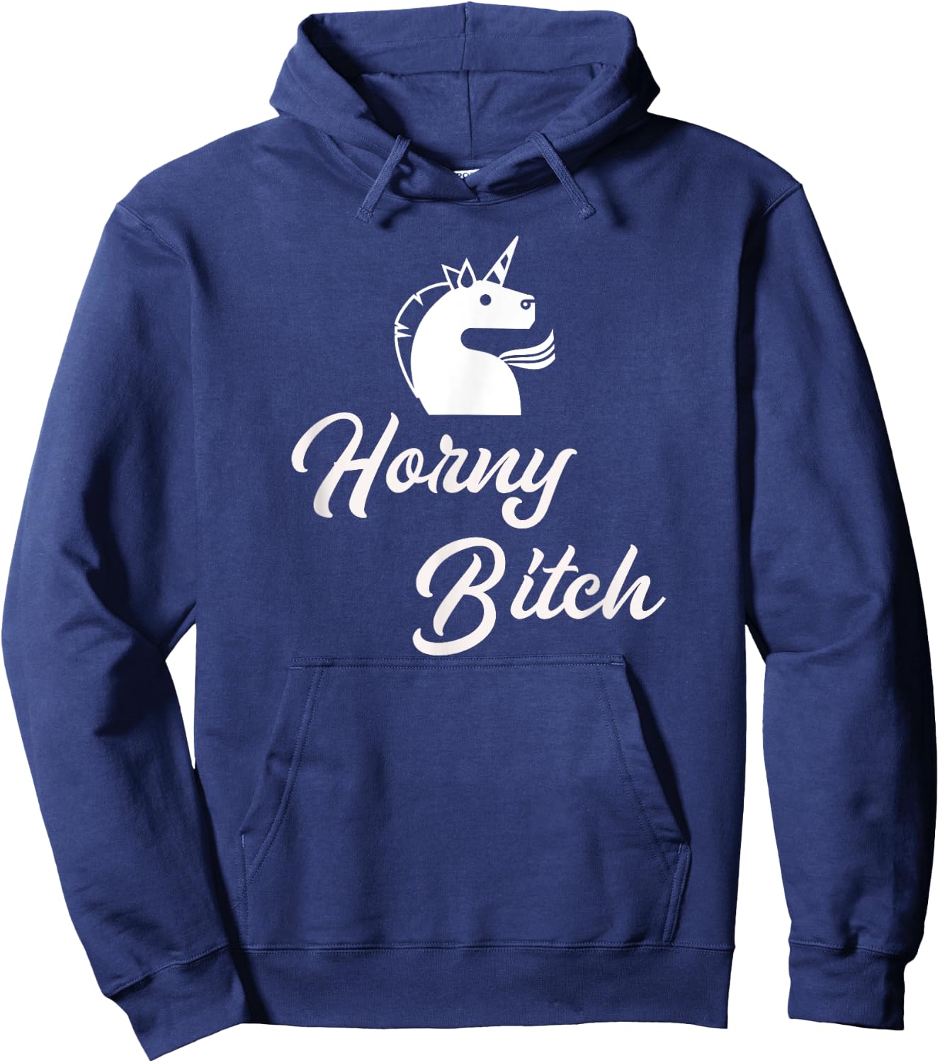 Adult Unicorn Shirt Sexy Gifts Horny Bitch Hoodie - Hoodie | Navy