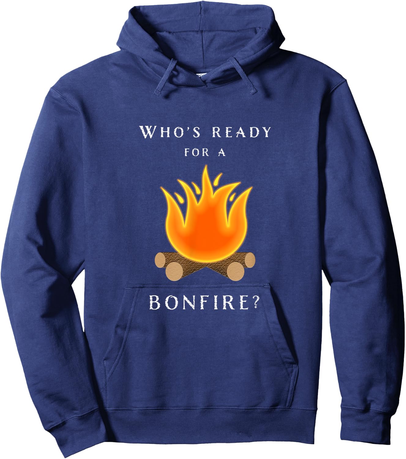 Bonfire - Who's Ready For A Bonfire Fall Hoodie - Hoodie | Navy