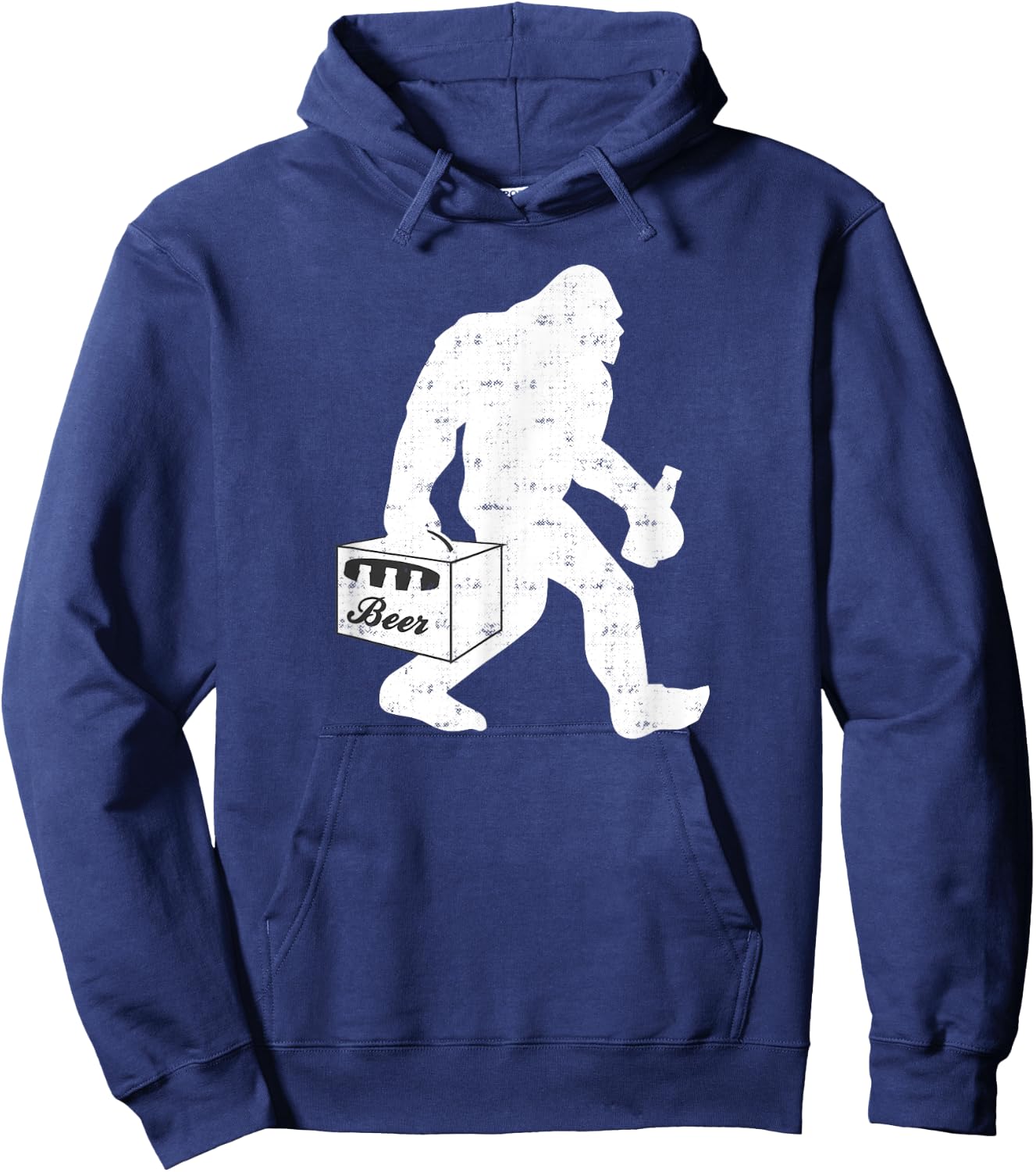 Bigfoot Beer Camping Vintage Hoodie - Hoodie | Navy