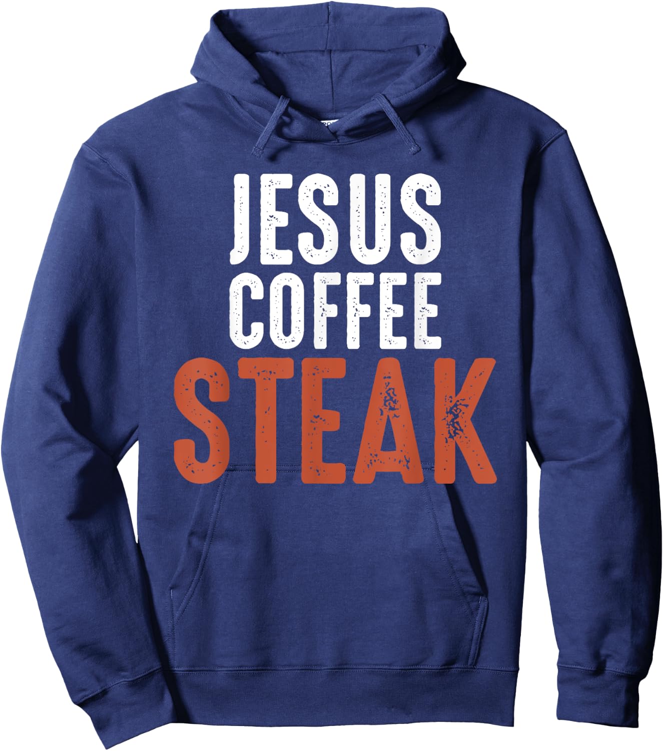 Jesus. Coffee. Steak. Christian Meat Lover Hoodie - Hoodie | Navy