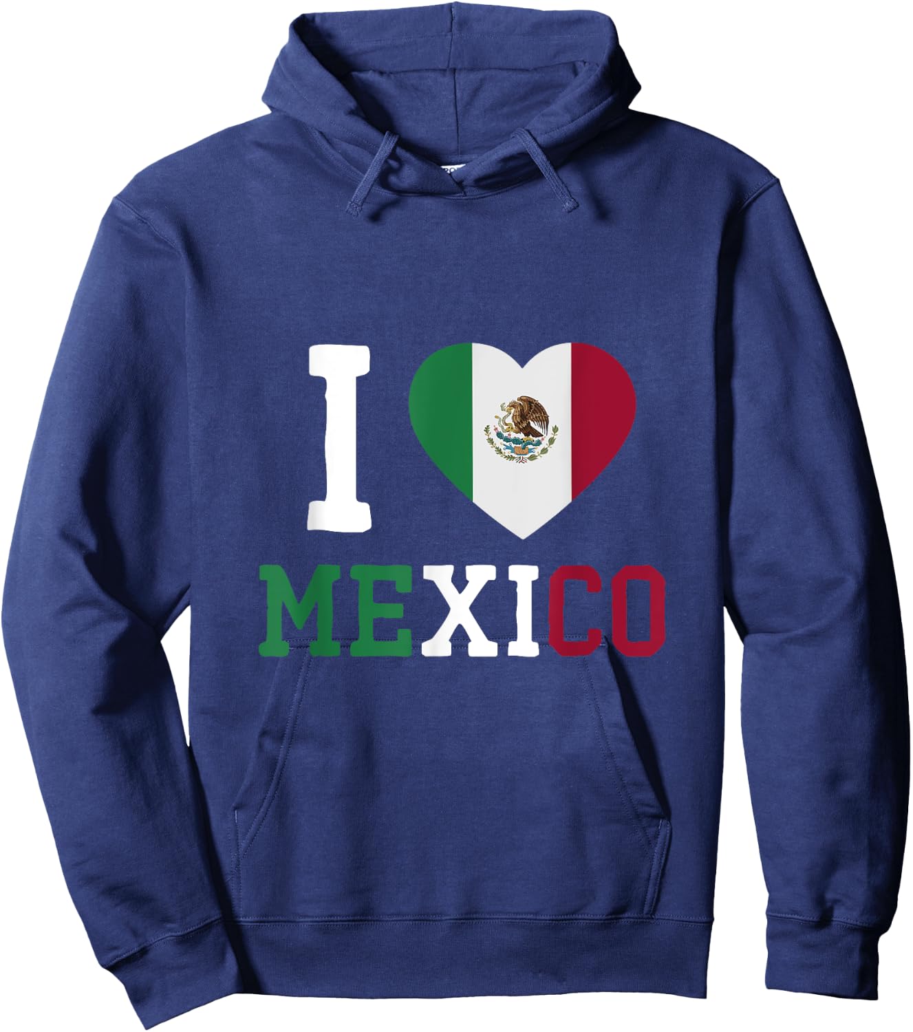 I Love Mexico Hoodie - Hoodie | Navy
