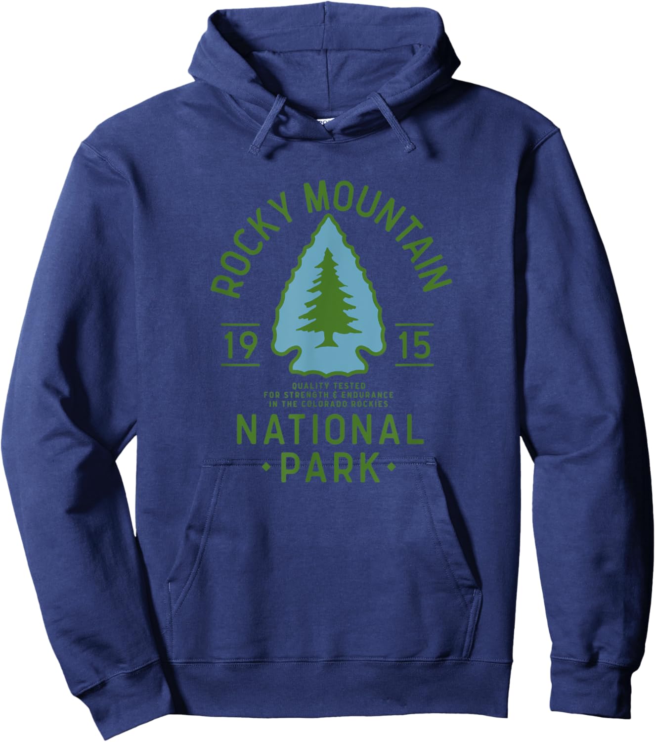 Rocky Mountain National Park Graphic Hoodie - Hoodie | Navy
