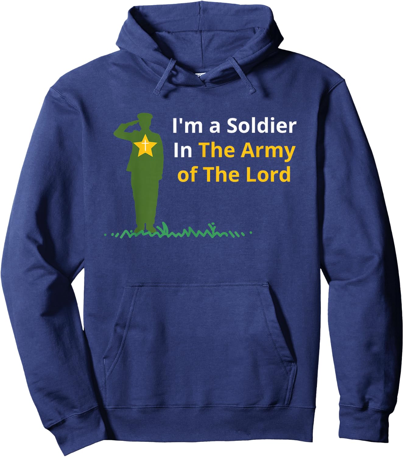 I'm a Soldier In The Army of The Lord Hoodie - Hoodie | Navy