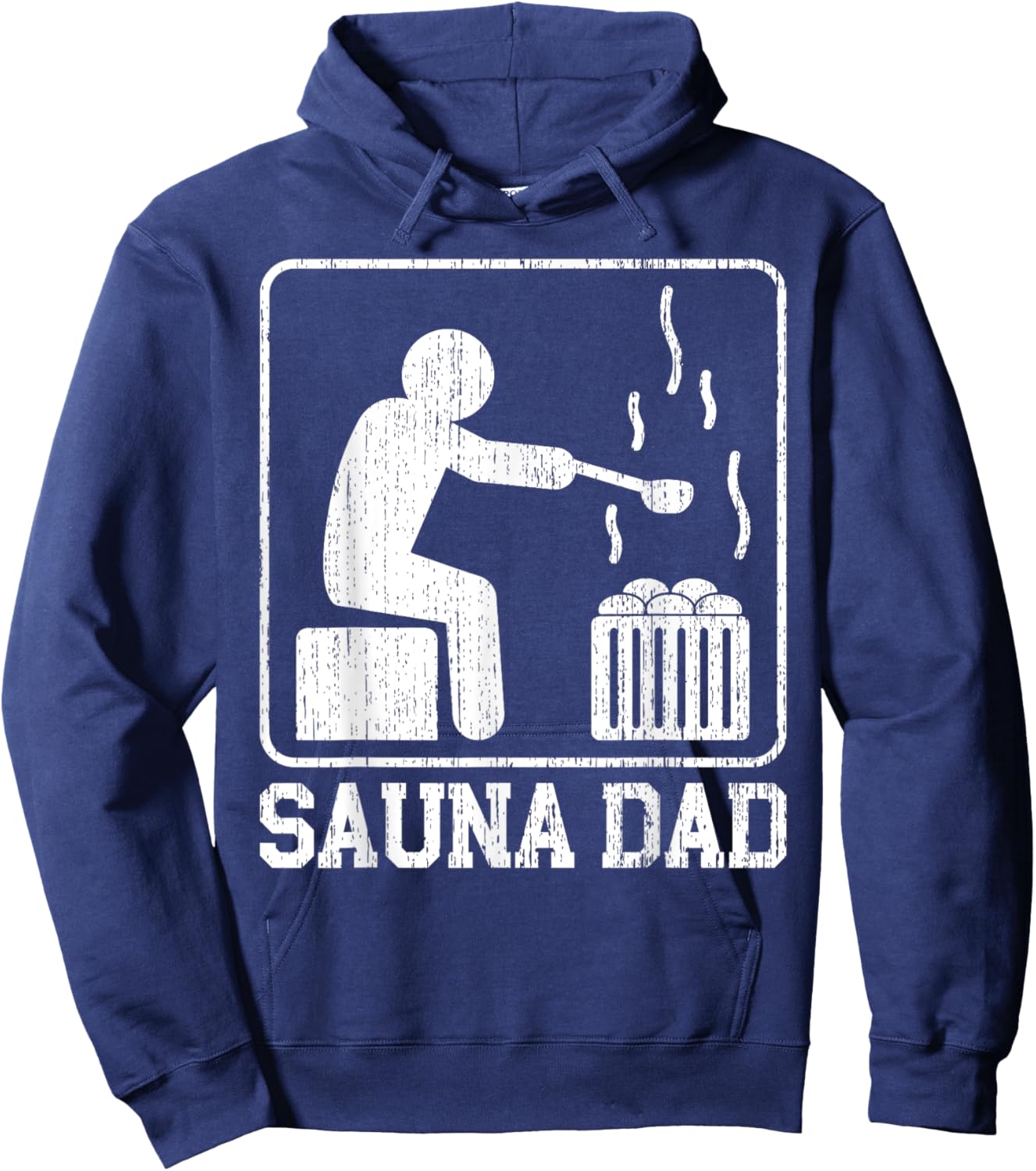 Sauna Dad Sauna Hoodie - Hoodie | Navy