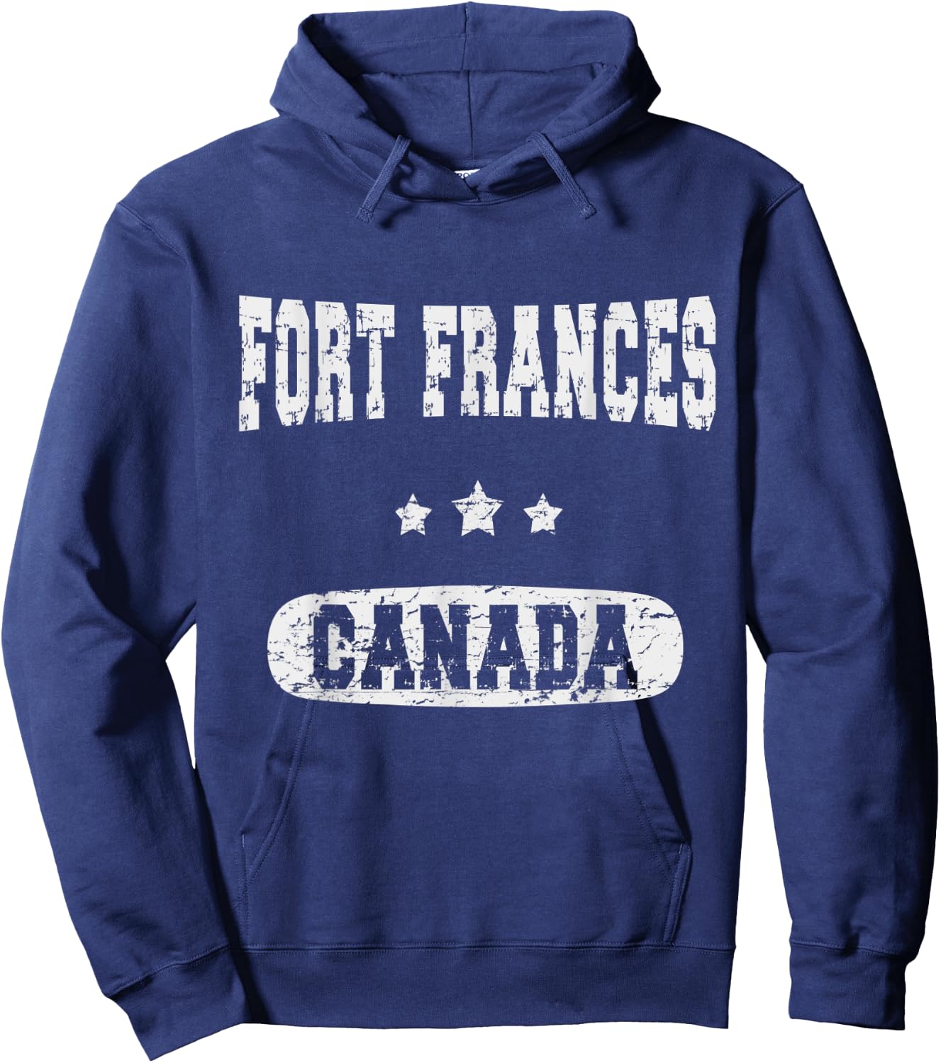 Vintage Fort Frances Canada Hoodie - Hoodie | Navy