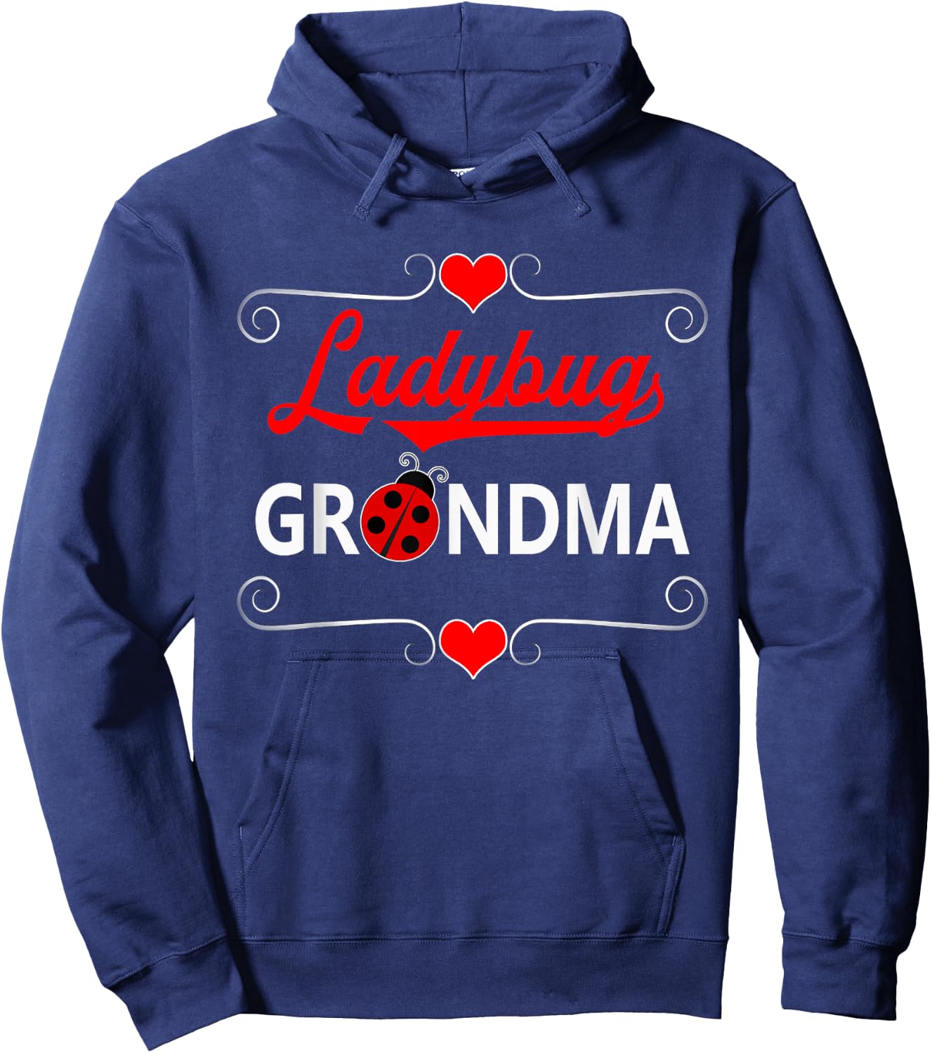 Ladybug Grandma Ladybird Cute Hoodie - Hoodie | Navy