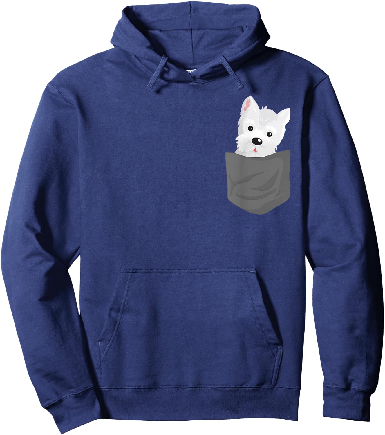 Dog In A Pocket Cute Westie Terrier Lover Puppy Hoodie - Hoodie | Navy