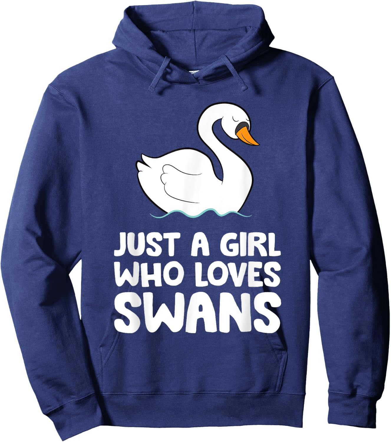Just a Girl Who Loves Swans Hoodie - Hoodie | Navy