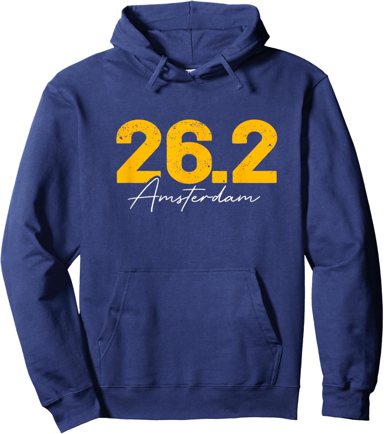 Amsterdam Running 26.2 Marathon Runner Hoodie - Hoodie | Navy