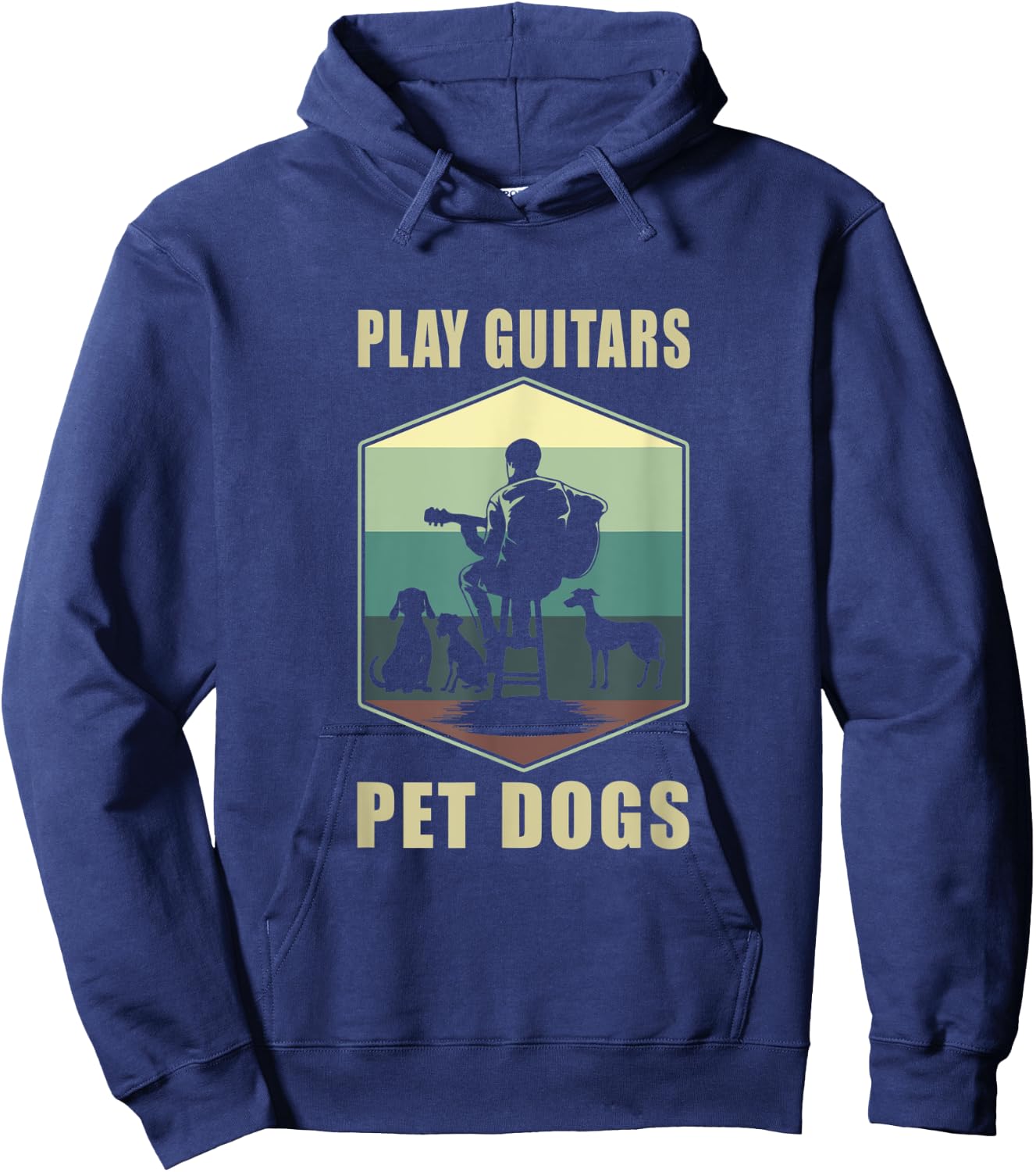 Guitar Player Guitar Hoodie - Hoodie | Navy