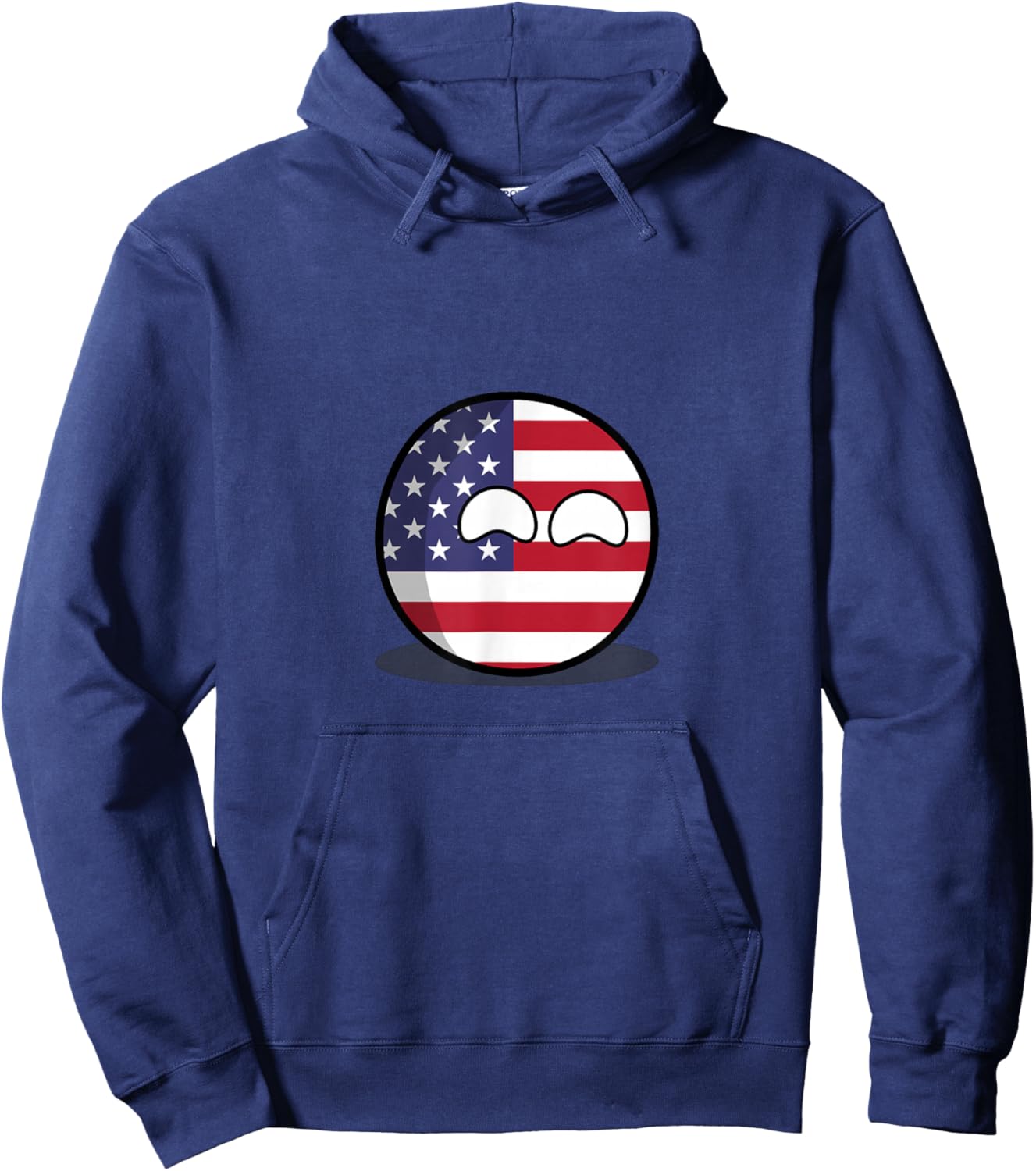 US American Flag Countryball Men Hoodie - Hoodie | Navy