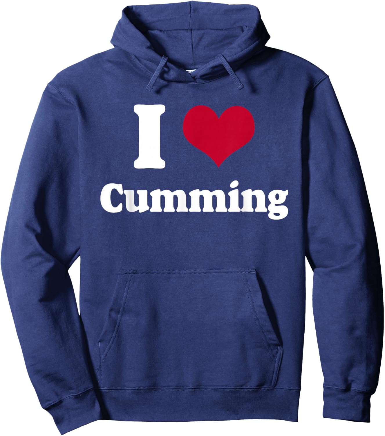 I love cumming - I heart cumming Hoodie - Hoodie | Navy