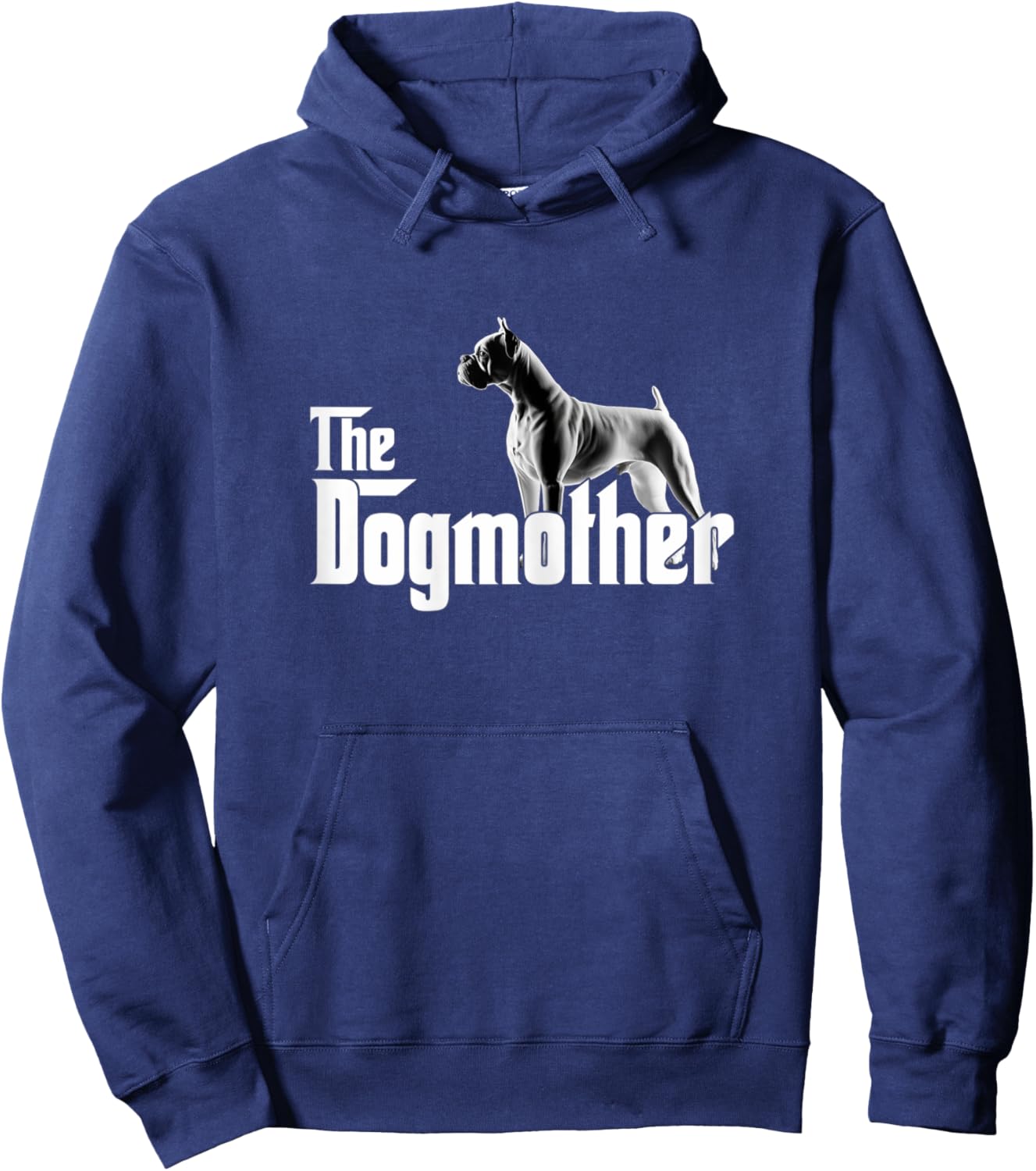 The Dogmother - Funny Boxer Dog Hoodie - Hoodie | Navy