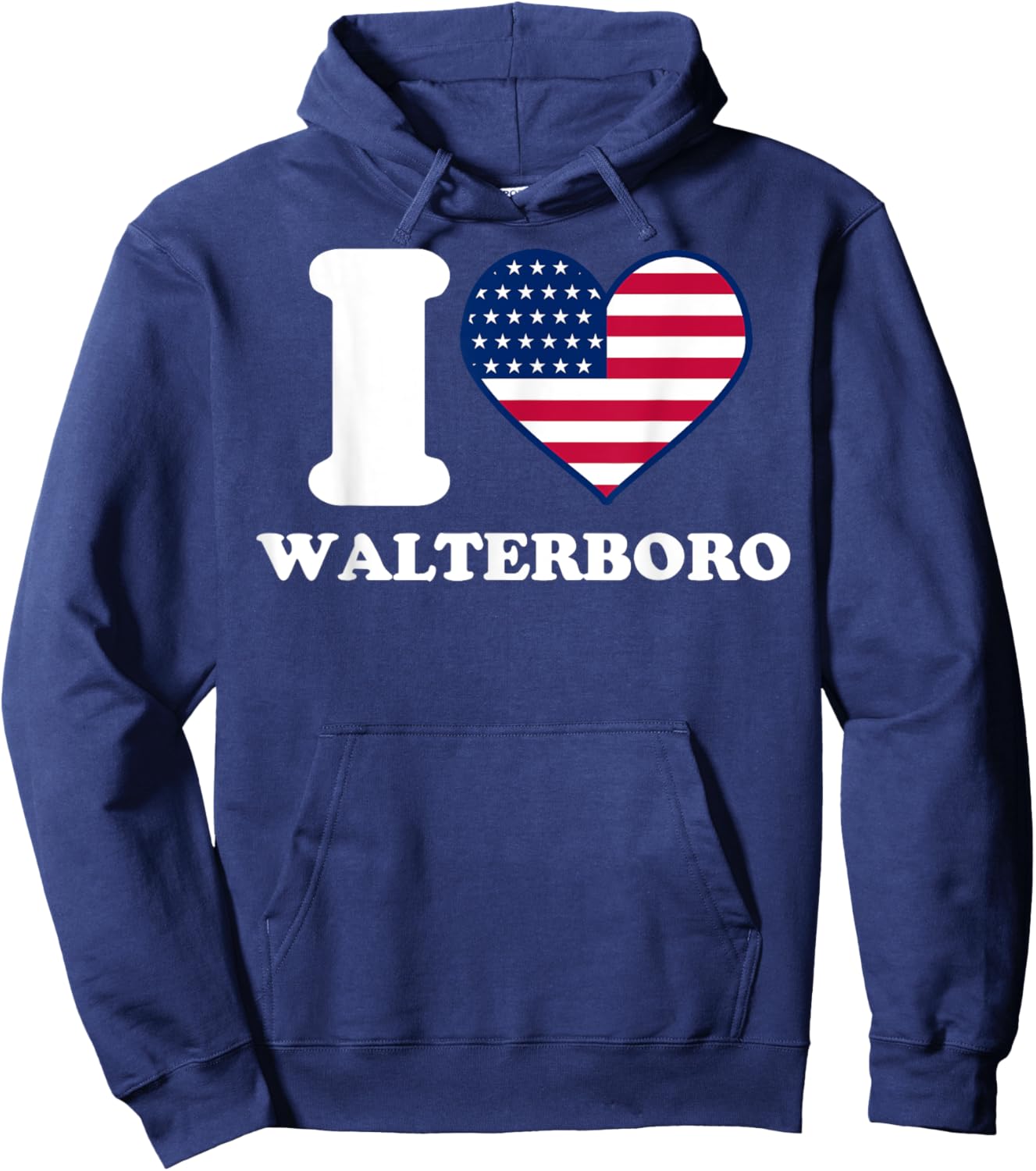 I love Walterboro I heart Walterboro Hoodie - Hoodie | Navy