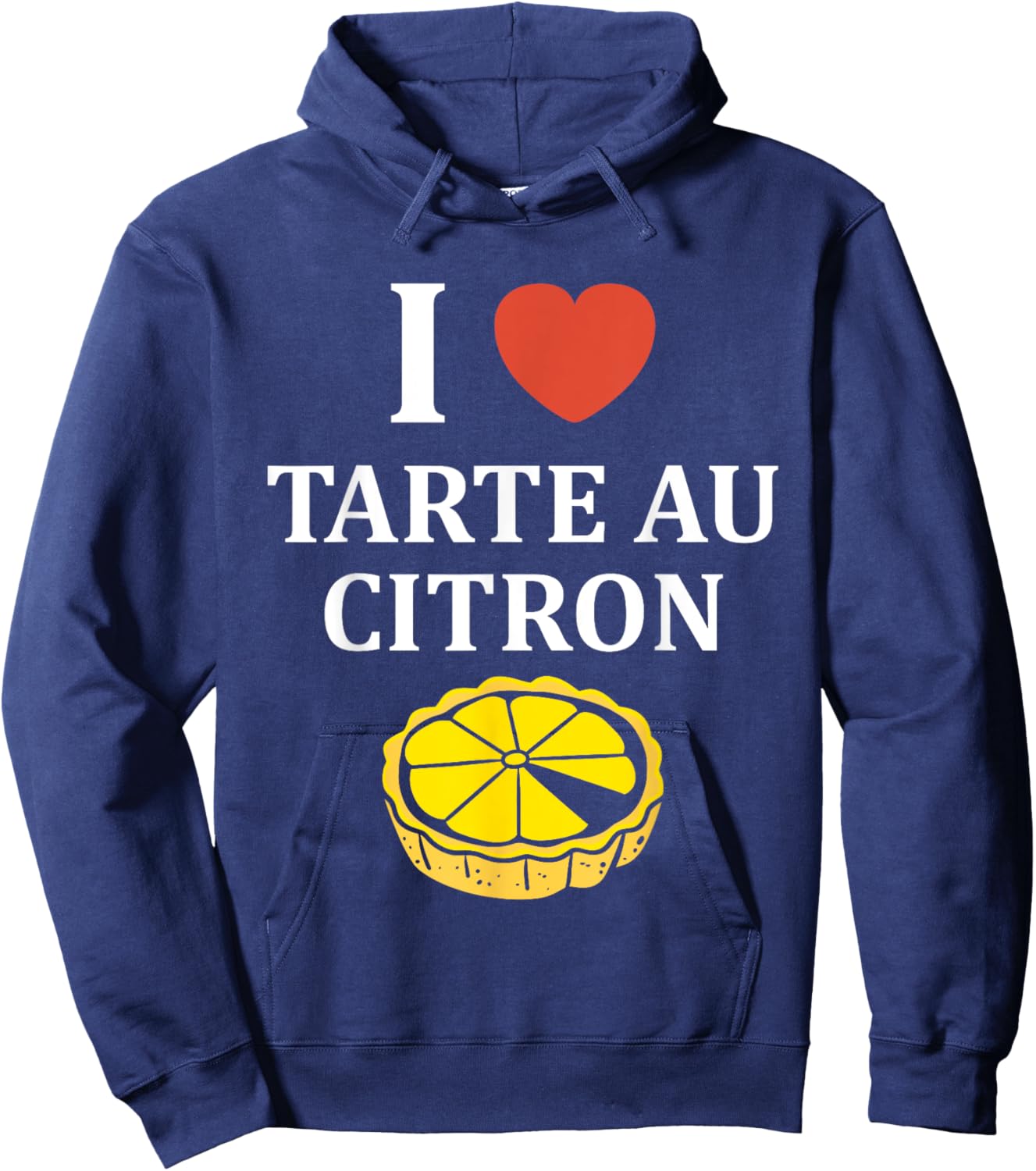 Humor Lemon Pies Cake i Love Lemon Pie Hoodie - Hoodie | Navy