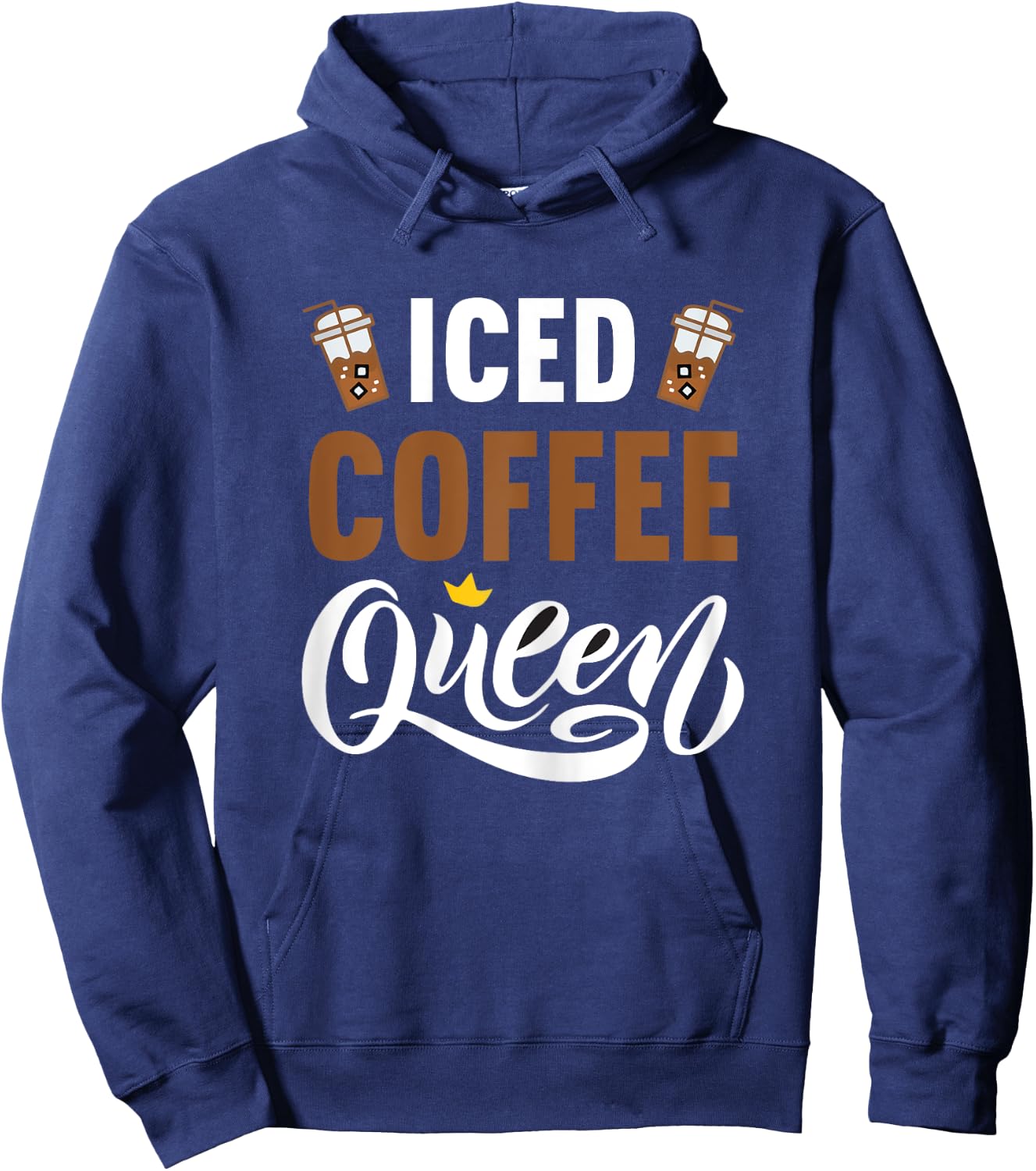 Iced Coffee Queen Hoodie - Hoodie | Navy