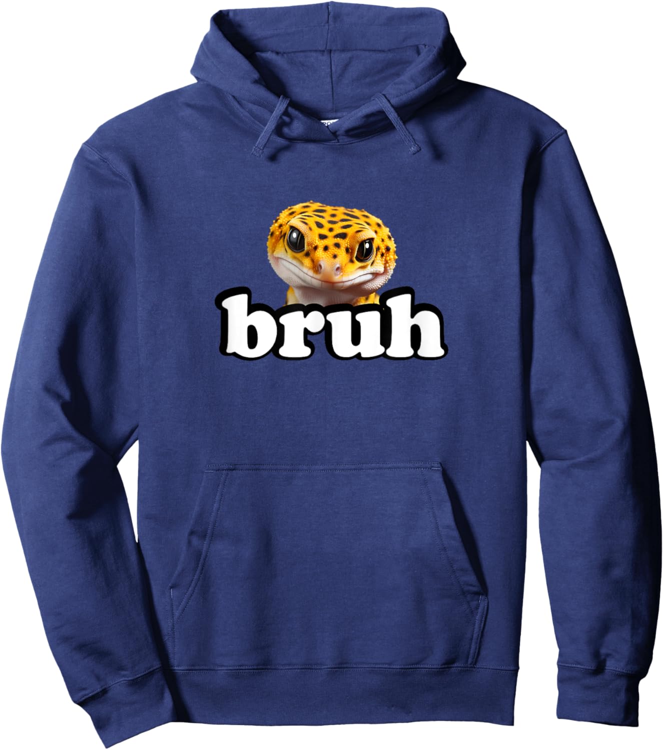 Cute Reptile Kids Bruh Leopard Gecko Lover Hoodie - Hoodie | Navy