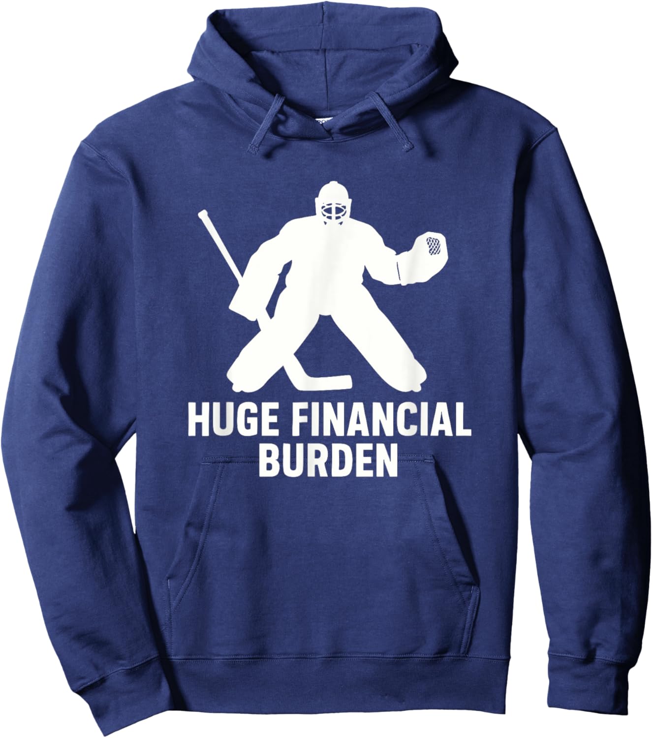 Funny Hockey Goalie Mom & Dad, Ice Hockey Hoodie - Hoodie | Navy