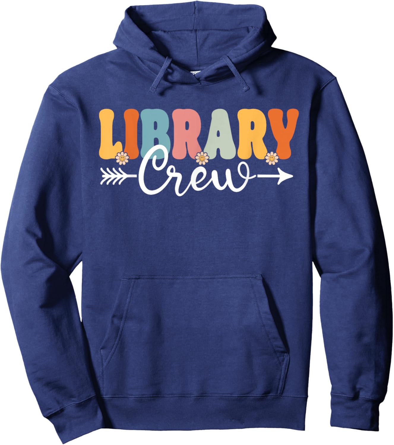 Library Crew Back To School Teachers Students Hoodie - Hoodie | Navy