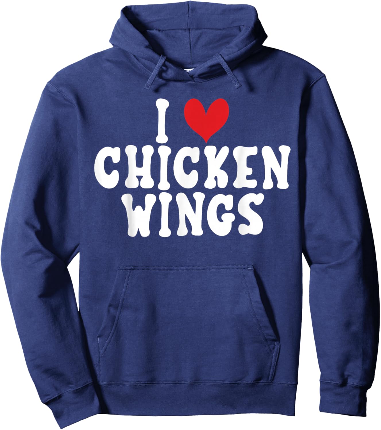 I love Chicken Wings Hoodie - Hoodie | Navy
