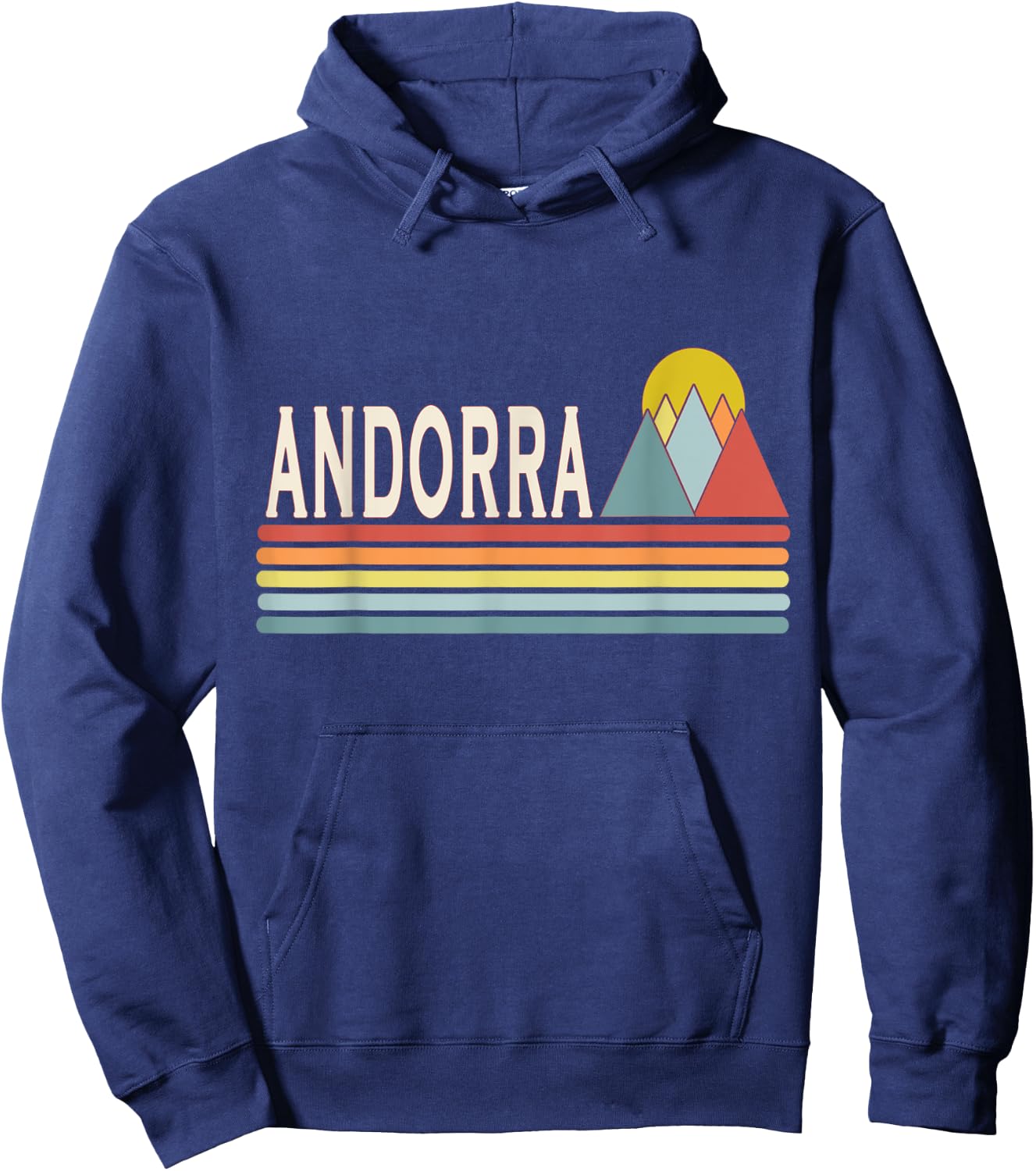 Retro style Andorra outdoors Hoodie - Hoodie | Navy