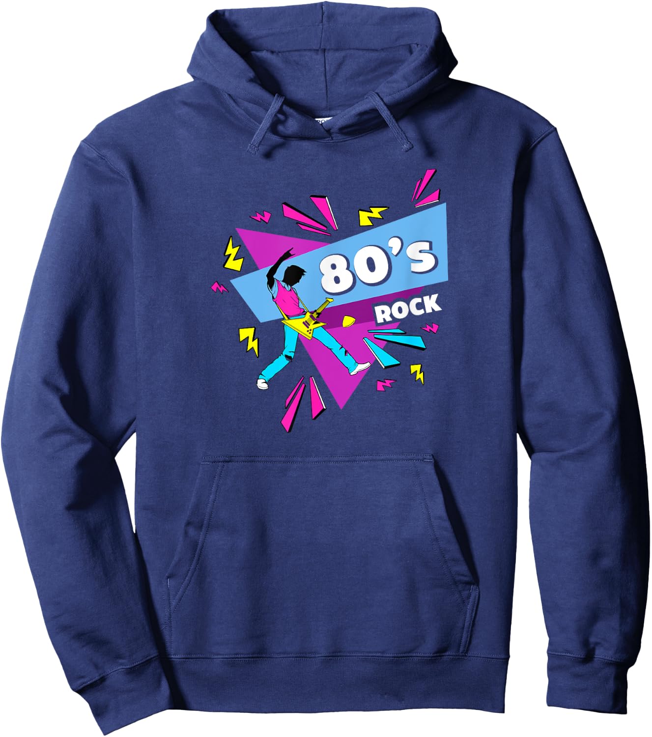 Retro Vintage Classic 80s Rock and Band Hoodie - Hoodie | Navy