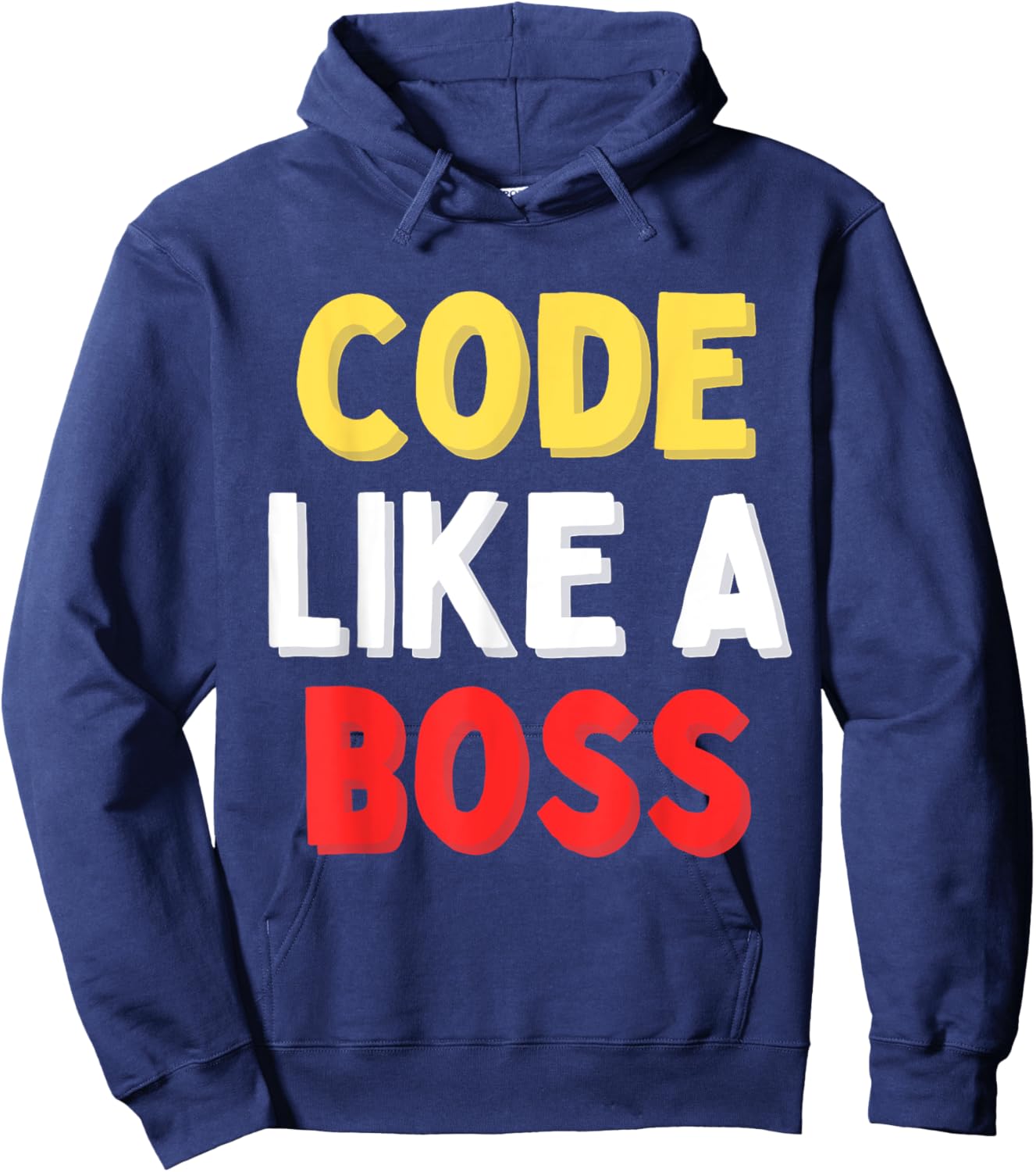 Code Like A Boss Hoodie - Hoodie | Navy