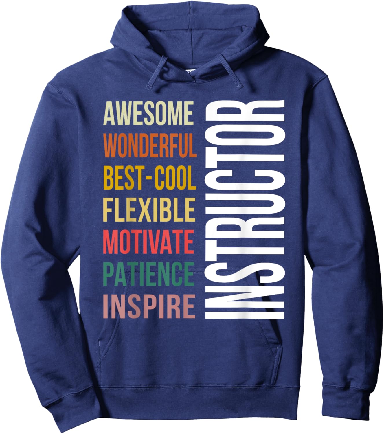 Funny Instructor Thank You Gift Awesome Hoodie - Hoodie | Navy