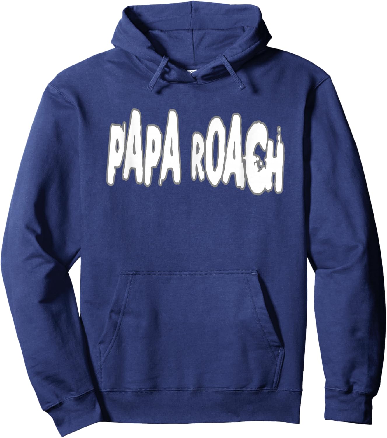 Papa Roach – Offizielles Lizenzprodukt – Bootleg-Logo in Schwarz, -Erwachsene, Klein, EU 38-40, Halbarm, Klassische Passform, Streetwear, Cartoon-Motiv Hoodie - Hoodie | Navy
