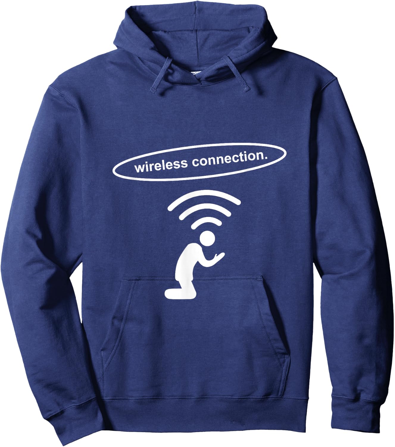 Prayer Wifi Shirt Wireless Connection God Allah Hoodie - Hoodie | Navy