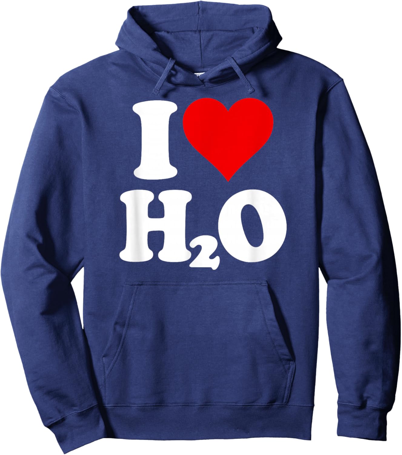 I Love Heart H2o Water Hoodie - Hoodie | Navy