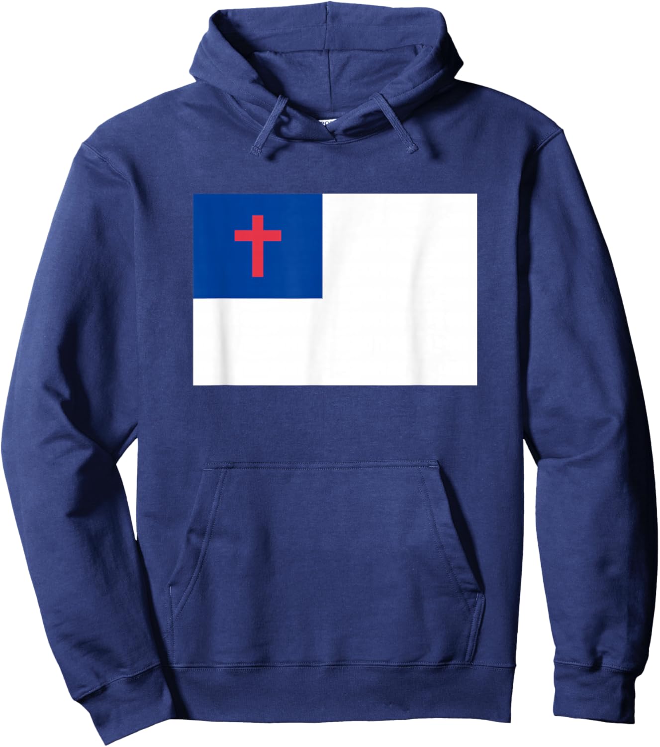 Christian Flag Shirt Religious Christ Flag Hoodie - Hoodie | Navy