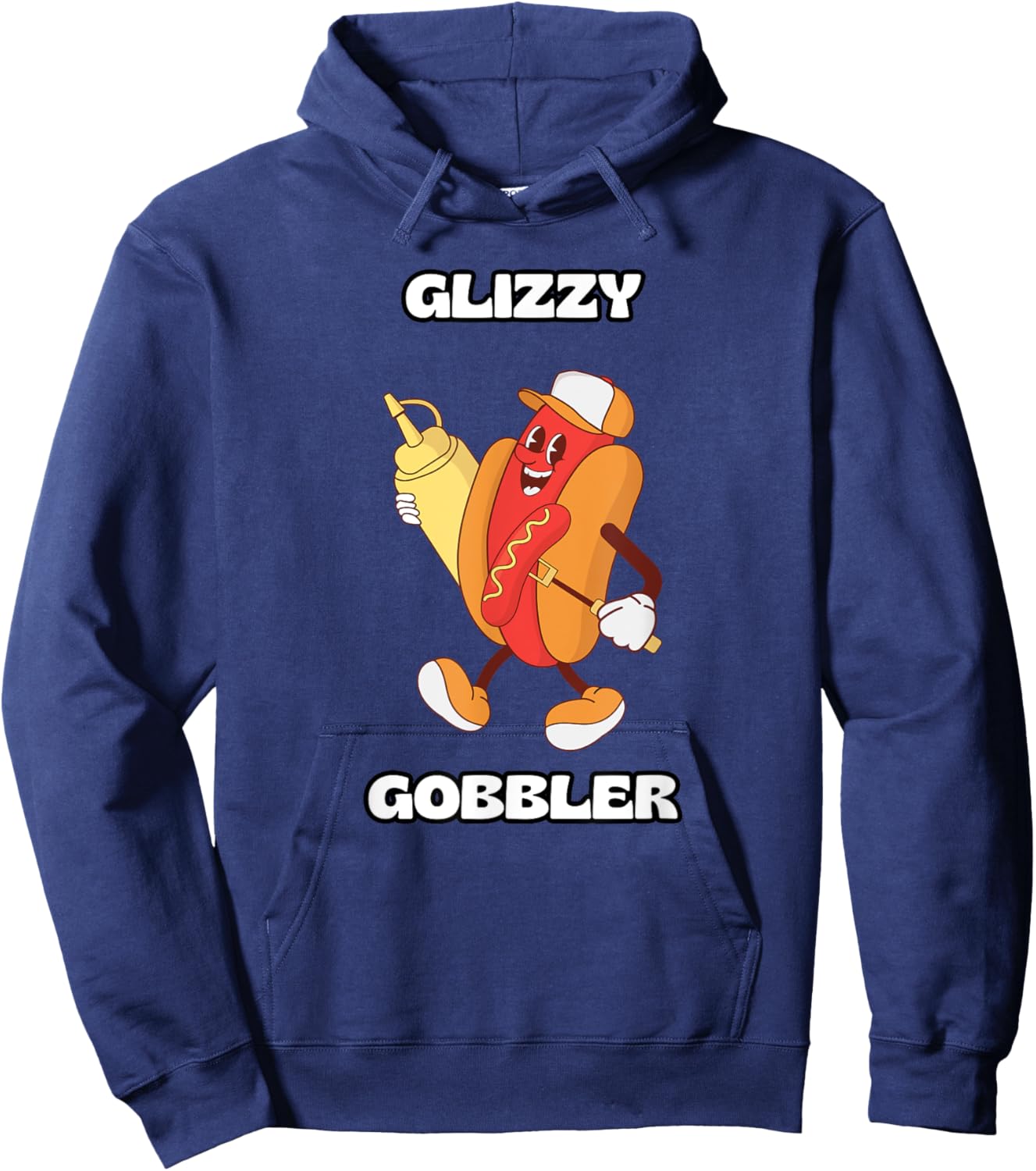 Glizzy Gobbler Hoodie - Hoodie | Navy
