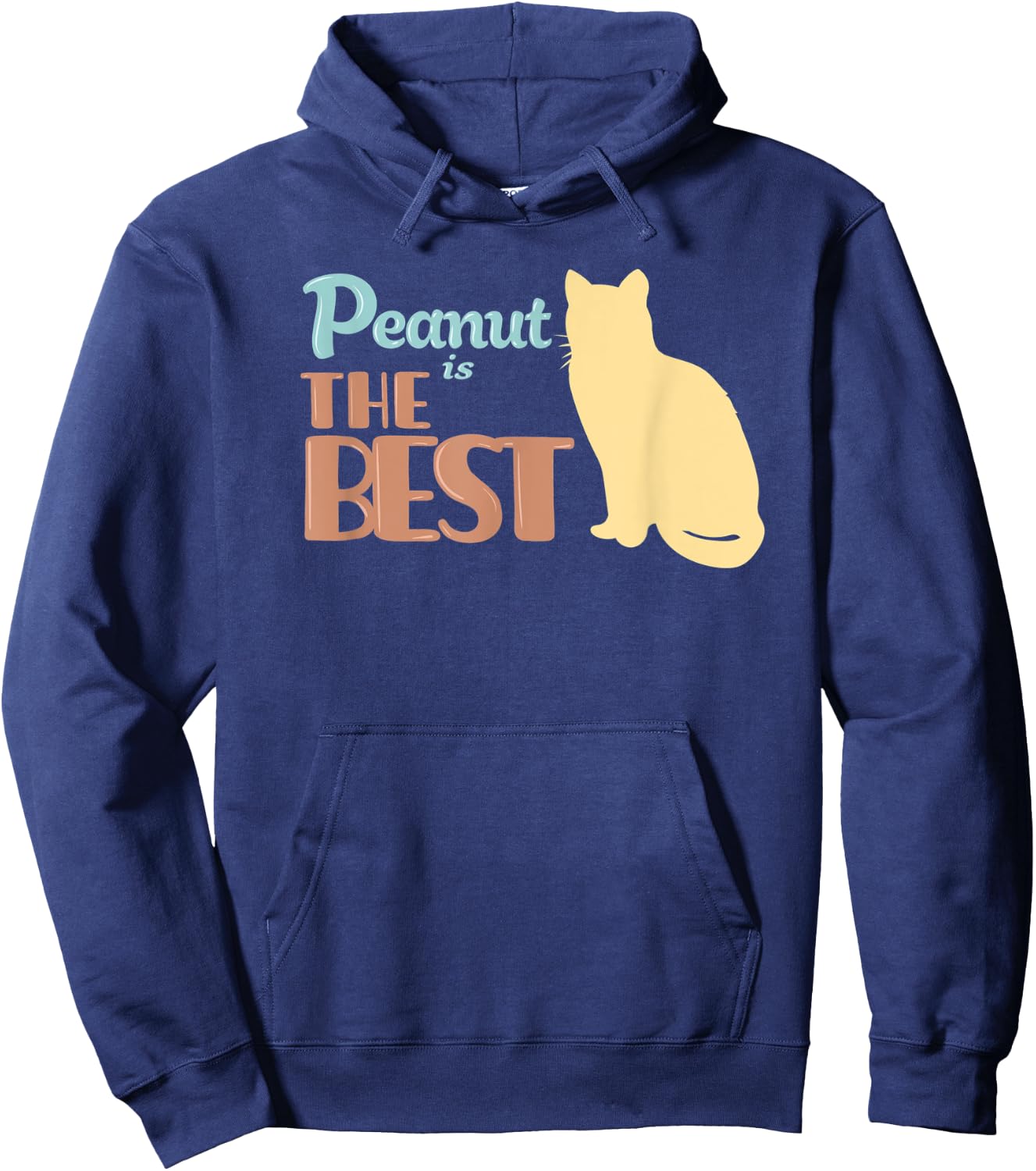 Peanut Cat Name Peanut Kitty Gift Women Kids Hoodie - Hoodie | Navy