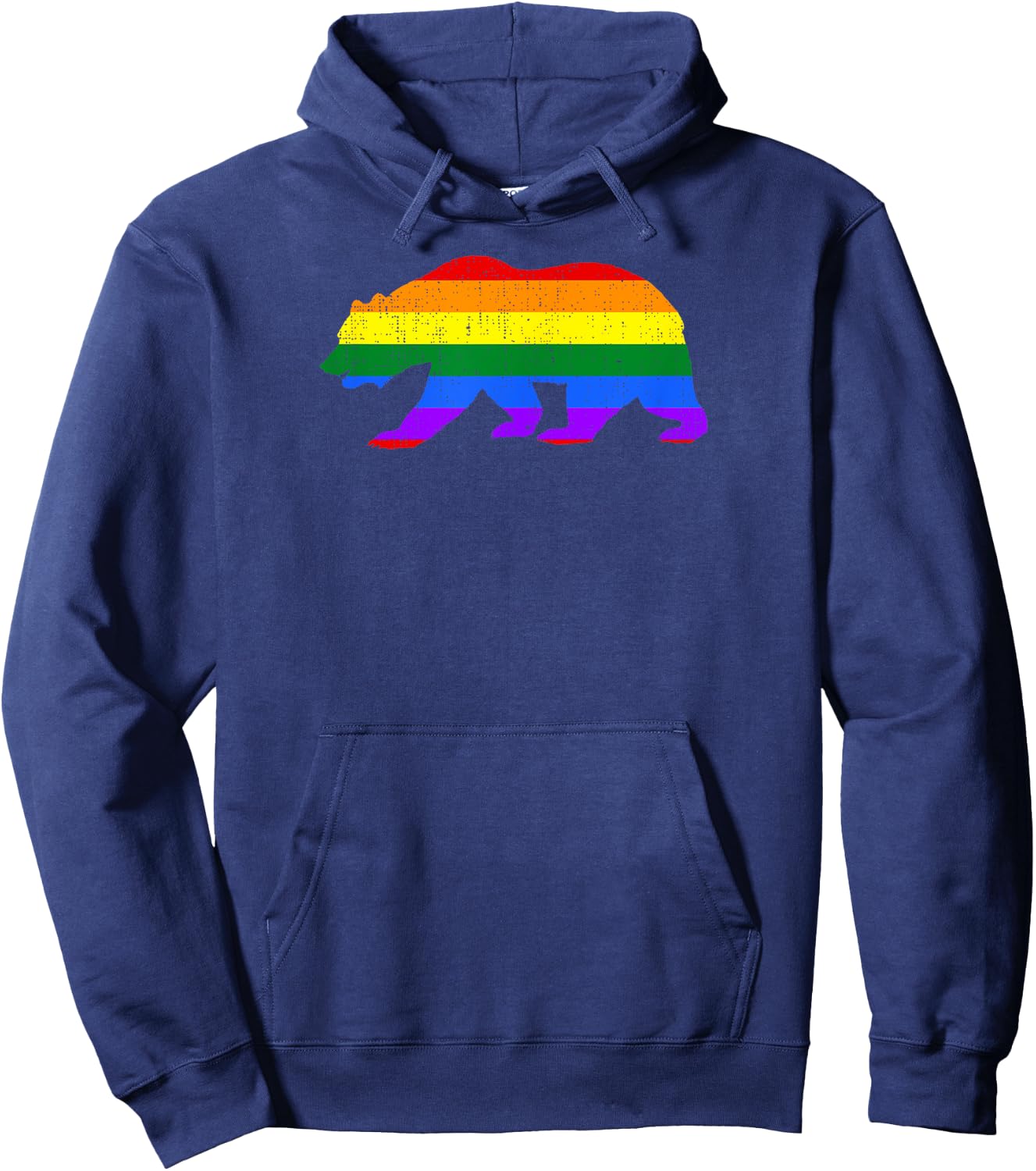 California Bear Rainbow Hoodie - Hoodie | Navy
