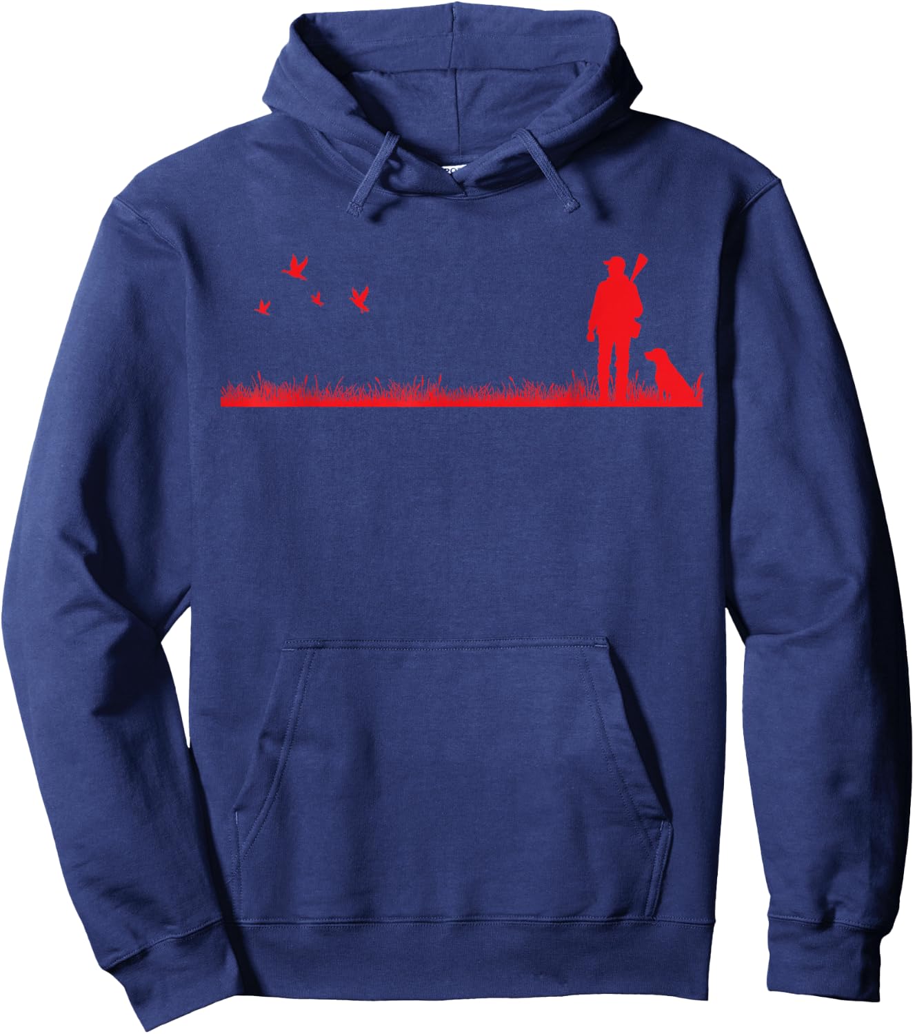 Upland Game Bird Chukar Pheasant Hunting Dog Hoodie - Hoodie | Navy