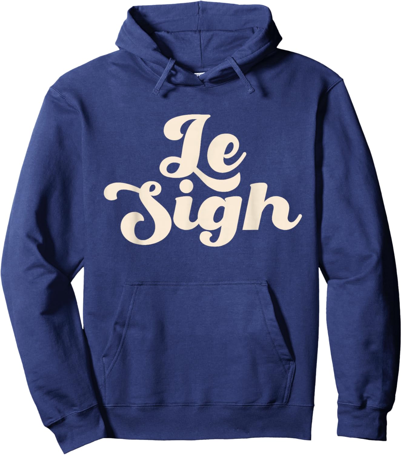 Le Sigh Minimalist Casual Hoodie - Hoodie | Navy