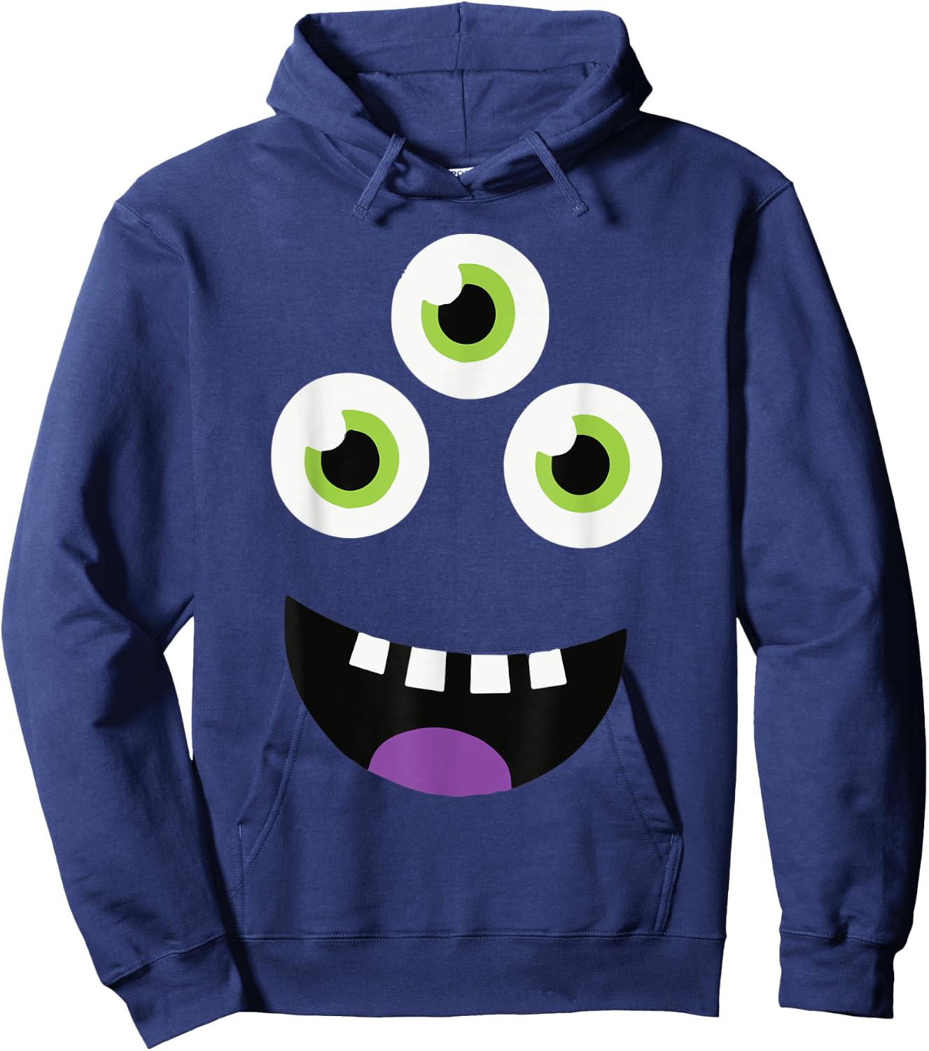 Cute Monster Face Halloween Group Costume Gift Hoodie - Hoodie | Navy