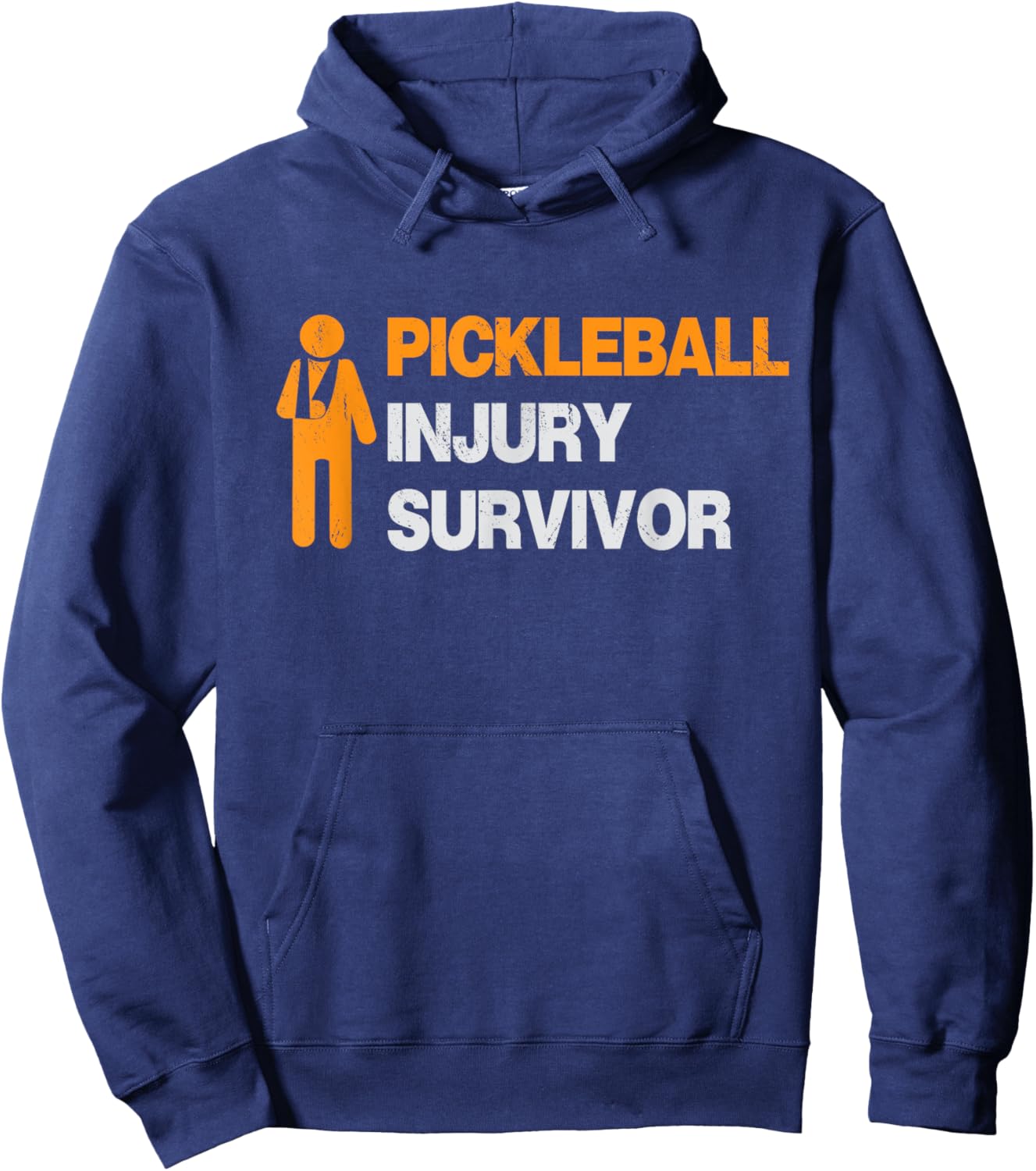 Pickleball Injury Survivor Hoodie - Hoodie | Navy