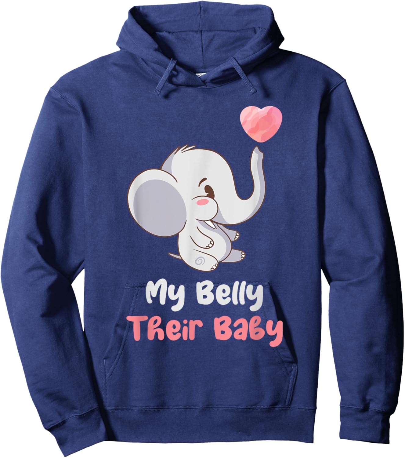 My Belly Their Baby Surrogate Mom Surrogacy IVF Hoodie - Hoodie | Navy